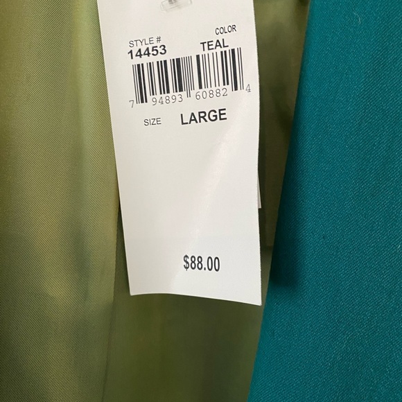 BNWT teal cropped blazer - Picture 4 of 5